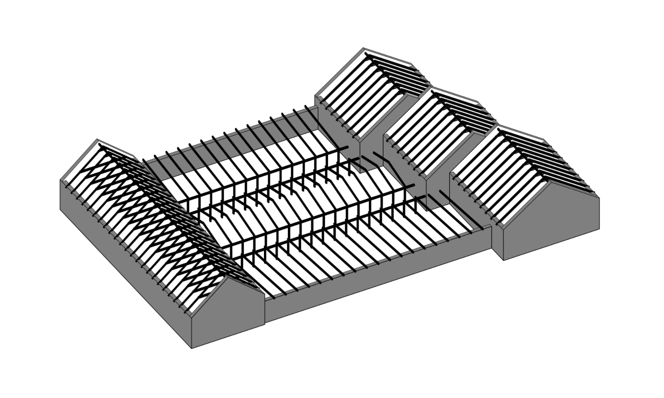 eight principles of "Streckhof": simple construction